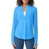 imageG4Free Womens UPF 50 Sun Shirts Lightweight Quick Dry Long Sleeve Workout Tops Lightweight Running PulloverOcean Blue