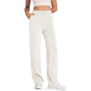 imageG4Free Smoofit Modal Soft Women Wide Leg Sweatpants Yoga Pants Casual Lounge Trousers ShortPetiteRegularTallExtral TallIvory