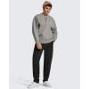 imageG4Free Flurrylux Men Fleece Lined Sweatpants Drawstring Cotton Warm Straight Leg Casual Track Pants with PocketsBlack