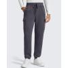 imageG4Free Flurrylux Mens Sweatpants Cargo Fleece Lined Cotton Warm Drawstring Pants with 4 PocketsDark Gray
