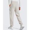 imageG4Free Flurrylux Mens Sweatpants Cargo Fleece Lined Cotton Warm Drawstring Pants with 4 PocketsDusty Taupe