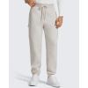 imageG4Free Flurrylux Mens Sweatpants Cargo Fleece Lined Cotton Warm Drawstring Pants with 4 PocketsDusty Taupe
