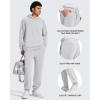 imageG4Free Mens Smoofit Fleece Lined Joggers Pants Winter Thermal Sweatpants Warm Casual Lounge Drawstring with PocketsLight Gray