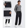 imageG4Free Mens Smoofit Fleece Lined Sweatpants Winter Thermal Warm Pants Casual Lounge Drawstring with PocketsBlack