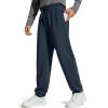 imageG4Free Mens Smoofit Fleece Lined Sweatpants Winter Thermal Warm Pants Casual Lounge Drawstring with PocketsDark Navy