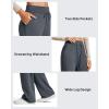 imageG4Free Smoofit Fleece Lined Wide Leg Sweatpants for Women Drawstring Thermal Casual Pants with PocketsDark Gray