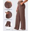 imageG4Free Smoofit Modal Soft Womens Wide Leg Sweatpants High Waisted Drawstring Side Slit Casual Pants 25quot27quot29quot31quot33quotCoffee Brown