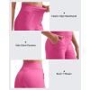 imageG4Free Womnes Ribbed Knit Wide Leg Pants with Pockets Lightweight Stretchy Yoga Pants Casual LoungeHot Pink