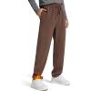 imageG4Free Mens Smoofit Fleece Lined Sweatpants Winter Thermal Warm Pants Casual Lounge Drawstring with PocketsCoffee Brown