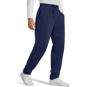 imageG4Free Flurrylux Men Fleece Lined Sweatpants Drawstring Cotton Warm Straight Leg Casual Track Pants with PocketsRoyal Blue