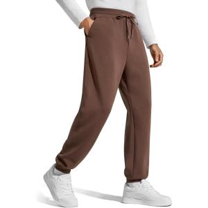 imageG4Free Mens Smoofit Fleece Lined Joggers Pants Winter Thermal Sweatpants Warm Casual Lounge Drawstring with PocketsCoffee Brown