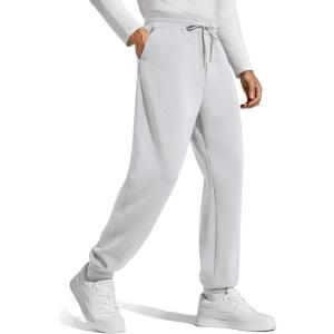 imageG4Free Mens Smoofit Fleece Lined Joggers Pants Winter Thermal Sweatpants Warm Casual Lounge Drawstring with PocketsLight Gray