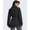 imageG4Free Smoofit Modal Soft Womens Zip Up Long Jackets Cinch Waist Casual Sweatshirts with PocketsBlack