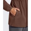 imageG4Free Smoofit Modal Soft Womens Zip Up Long Jackets Cinch Waist Casual Sweatshirts with PocketsCoffee Brown