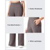 imageG4Free Flurrylux Cotton Fleece Lined Sweatpants Women Elastic Waist Wide Leg Lounge Pants Warm WinterTaupe