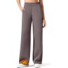 imageG4Free Flurrylux Cotton Fleece Lined Sweatpants Women Elastic Waist Wide Leg Lounge Pants Warm WinterTaupe