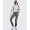 imageG4Free Flurrylux Womens Sweatshirts Fleece Lined Half Zip Mock Neck Cropped Pullover Winter Fashion Outfits ClothesDusty Taupe