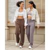 imageG4Free Smoofit Modal Soft Women Wide Leg Sweatpants Yoga Pants Casual Lounge Trousers ShortPetiteRegularTallExtral TallTaupe1