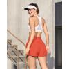 imageG4Free Athletic Shorts for Women Lightweight Running Shorts Inner Linner with PocketsRust Orange