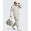 imageG4Free Flurrylux Mens Fleece Lined Joggers Cargo Pants Cotton Warm Drawstring Sweatpants with 4 PocketsDusty Taupe