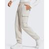 imageG4Free Flurrylux Mens Fleece Lined Joggers Cargo Pants Cotton Warm Drawstring Sweatpants with 4 PocketsDusty Taupe