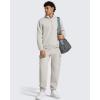 imageG4Free Flurrylux Mens Fleece Lined Joggers Cargo Pants Cotton Warm Drawstring Sweatpants with 4 PocketsDusty Taupe