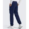 imageG4Free Flurrylux Mens Fleece Lined Joggers Cargo Pants Cotton Warm Drawstring Sweatpants with 4 PocketsRoyal Blue