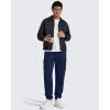 imageG4Free Flurrylux Mens Fleece Lined Joggers Cargo Pants Cotton Warm Drawstring Sweatpants with 4 PocketsRoyal Blue