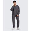 imageG4Free Flurrylux Mens Fleece Lined Sweatshirts Crewneck Pullover Long Sleeve Cotton Warm Fall Casual Loose Fit TopsDark Gray