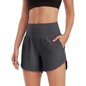 imageG4Free Athletic Shorts for Women Lightweight Running Shorts Inner Linner with PocketsDark Grey