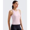 imageG4Free Workout Tank Tops for Women Slim Fitted Racerback Ribbed Athletic Gym Yoga Tanks Summer CasualBlush