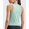 imageG4Free Workout Tank Tops for Women Slim Fitted Racerback Ribbed Athletic Gym Yoga Tanks Summer CasualPowder Blue