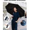 imageG4Free 46 Inch Mini Lightweight Travel Umbrella Portable Super Slim Pocket Umbrella Extendable Builtin Handle UPF 50 UV Protection Compact size for Backpack ampamp PurseNavy Blue