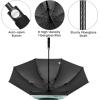 imageG4Free 5462 Inch Windproof UV Protection Golf Umbrella Extra Large Silver Coated Automatic Open Stick Long UmbrellaSeafoam BlueBlack