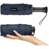 imageG4Free 46 Inch Mini Lightweight Travel Umbrella Portable Super Slim Pocket Umbrella Extendable Builtin Handle UPF 50 UV Protection Compact size for Backpack ampamp PurseNavy Blue