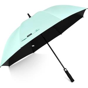 imageG4Free 5462 Inch Windproof UV Protection Golf Umbrella Extra Large Silver Coated Automatic Open Stick Long UmbrellaSeafoam BlueBlack