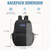 imageG4Free School Backpack Lightweight Bookbag with Laptop Compartment Multiple Pockets Backpack for College Sport TravelBlackBlack