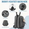 imageG4Free School Backpack Lightweight Bookbag with Laptop Compartment Multiple Pockets Backpack for College Sport TravelBlackGrey