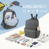 imageG4Free School Backpack Lightweight Bookbag with Laptop Compartment Multiple Pockets Backpack for College Sport TravelBlackGrey