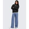 imageG4Free Flurrylux Fleece Lined Sweatpants Women Cotton Wide Leg Pants with Pockets Lounge CasualDenim Blue
