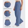 imageG4Free Flurrylux Fleece Lined Sweatpants Women Cotton Wide Leg Pants with Pockets Lounge CasualDenim Blue