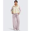 imageG4Free Flurrylux Fleece Lined Sweatpants Women Cotton Wide Leg Pants with Pockets Lounge CasualDusty Rose