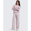 imageG4Free Flurrylux Fleece Lined Sweatpants Women Cotton Wide Leg Pants with Pockets Lounge CasualDusty Rose