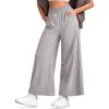 imageG4Free Lightweight Wide Leg Ankle Pants for Women High Waisted Yoga Trouser with Pockets Loose Fit PetiteRegualrTallGrey
