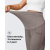 imageG4Free Maternity Dress Yoga Pants with Pockets Over The Belly Stretchy Work Slack Pregnancy Wide Leg Lounge TrousersTaupe