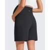 imageG4Free EverGoing Maternity Athletic Shorts with Pockets Over The Belly Drawstring Casual Pregnancy Shorts Yoga WorkoutBlack