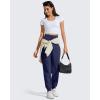imageG4Free Womens Joggers with Pockets Lightweight Track Pants Drawstring Workout Casual Pants Athletic TravelDark Navy