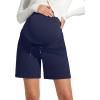 imageG4Free EverGoing Maternity Athletic Shorts with Pockets Over The Belly Drawstring Casual Pregnancy Shorts Yoga WorkoutRoyal Blue