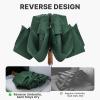imageG4Free 54 Inch Inverted Windproof Umbrella with Wooden Handle Large Double Canopy Auto Open amp Close Golf Umbrella Portable amp Durable Rain Umbrella Fits Car amp BackpackDark Green