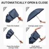 imageG4Free 54 Inch Inverted Windproof Umbrella with Wooden Handle Large Double Canopy Auto Open amp Close Golf Umbrella Portable amp Durable Rain Umbrella Fits Car amp BackpackNavy Blue